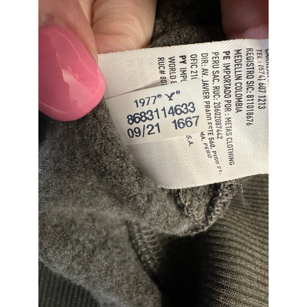American Eagle Sherpa Collar Pullover Sweatshirt M Olive Green Cozy Button Neck - Picture 10 of 10
